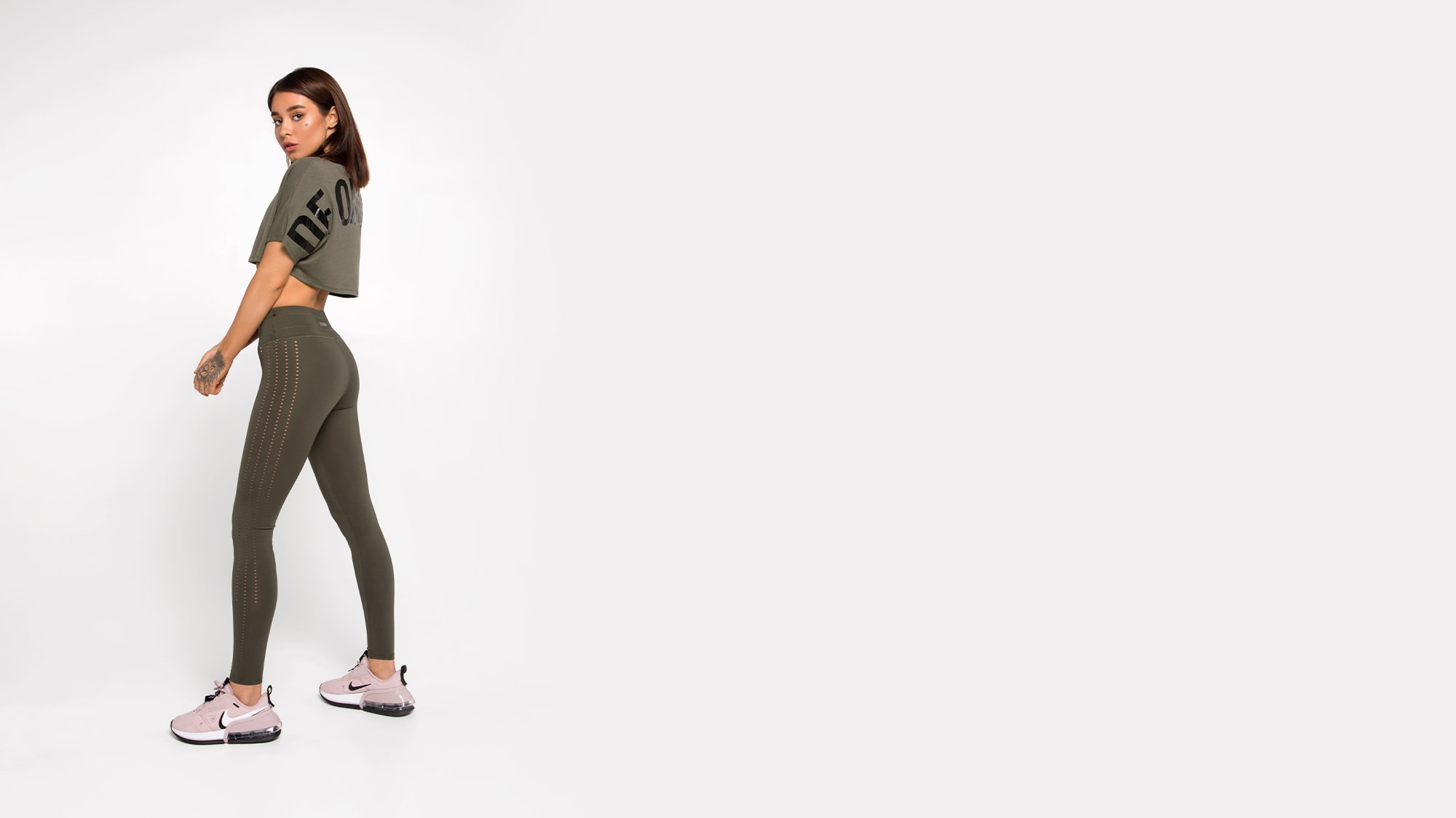 Футболка DF Original Oversize Crop Olive
