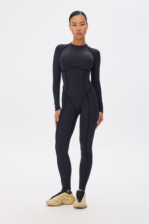 Комбинезон Majestic Black Long Sleeve