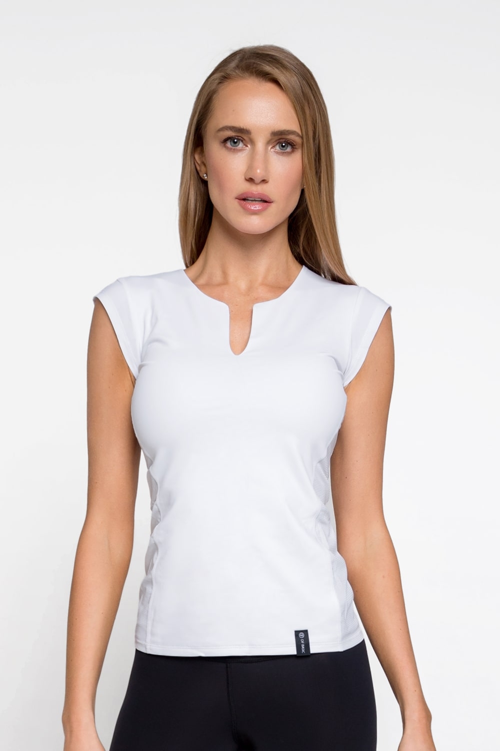 Спортивная футболка White женские футболки designed for fitness спортивные красивые футболки, футболка для фитнеса df
